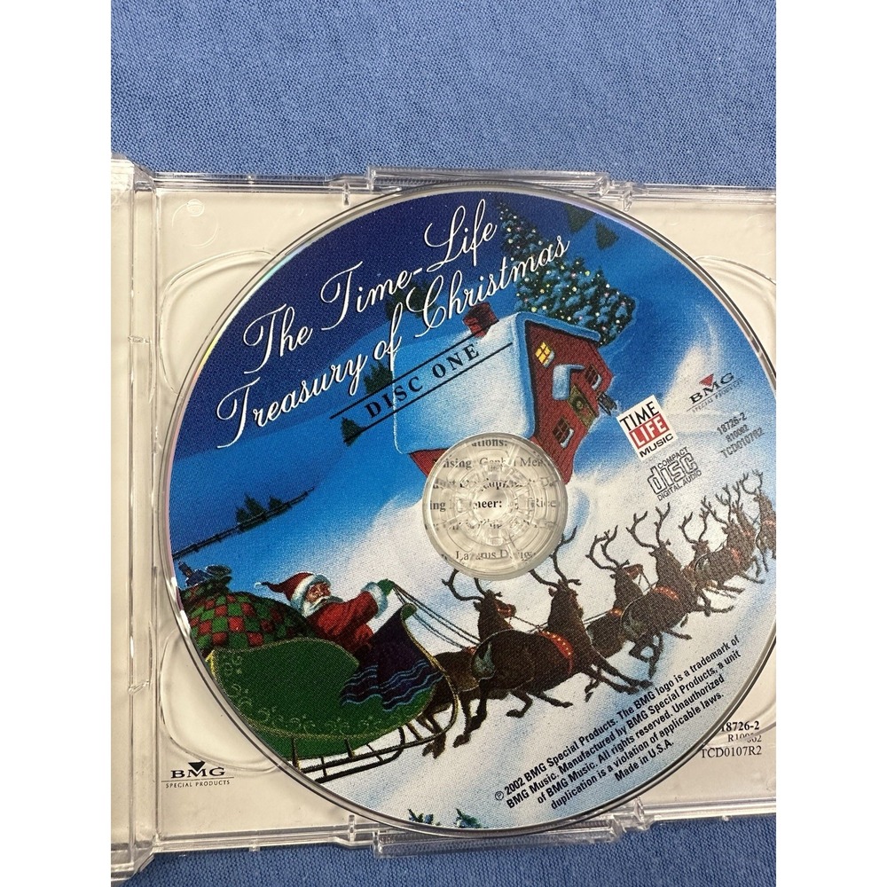 The Time Life Treasury Of Christmas BMG CD 43 tracks EX Colored Discs 2002 EX - Picture 4 of 6